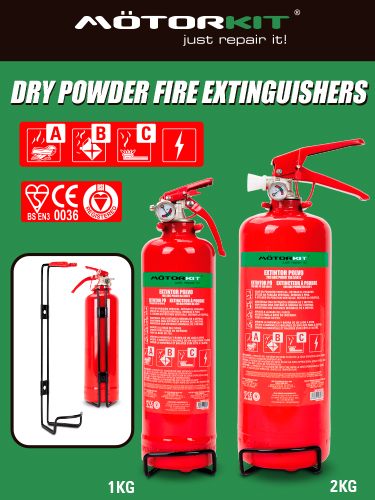DRY POWDER FIRE EXTINGUISHERS