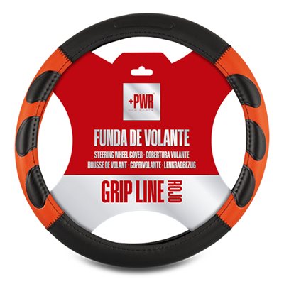 FUNDA VOLANTE GRIP NEGRA/ROJAPLUS POWER ACCESORIOS, S.L.