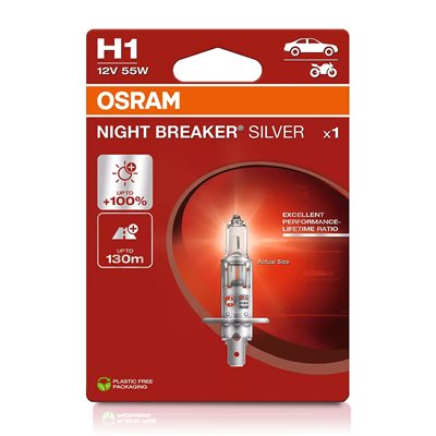 H1 1 NIGHT B SILVER 55W12V+100