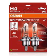 H4 2 NIGHT B SILVER 55/60W 12V