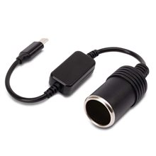 CONVERT.5/12V USB TIPO C 30CM