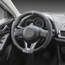 FUNDA VOLANTE NEGRO CARBONO