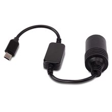 CONVERT.5/12V USB TIPO C 30CM