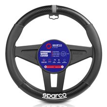 FUNDA VOLANTE NEGRO CARBONO