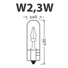 W2x4,6 D12V 2,3W*10